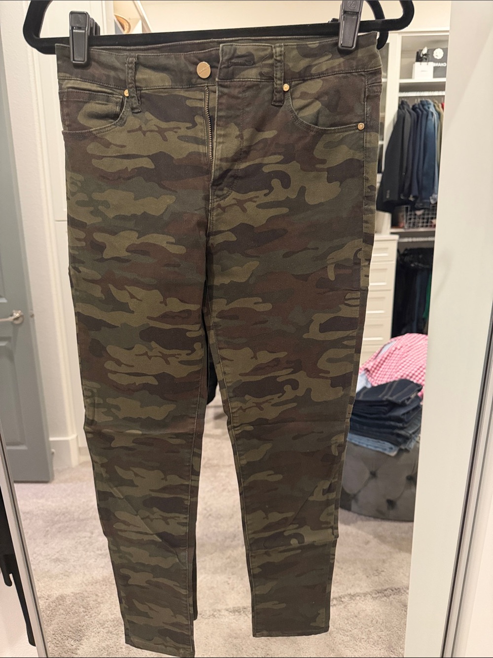 Sanctuary Olive Green Camouflage Jeans
